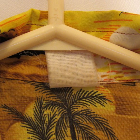 Vintage Hawaiian Shirt Men's XXL Button-Up Sunset Sailing Floral Palm Trees Nice - Picture 11 of 12